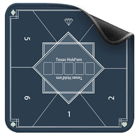 Tapis de table moderne et silencieux, imperméable et antidérapant, style européen et américain, avec motif de plantes vertes et de chevaux, idéal pour le mahjong