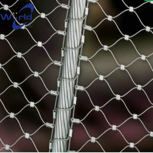 Stainless Steel <strong>Wire</strong> Mesh 304 Stainless Steel <strong>Wire</strong> Rope Mesh High-altitude protection <strong>Net</strong> Metal Decorative <strong>Net</strong> - Product Image 2