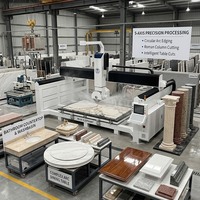 Meilleure scie à pont CNC 3220 à 5 axes pour marbre, machine de découpe automatique de comptoirs en granit et quartz à bon prix
