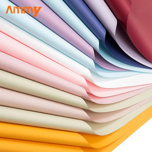 Papier d'emballage OYA imperméable de couleur unie AM-FMC07C Ammy 56 cm, pour la décoration de la maison, les bouquets de fleurs, les fournitures pour fleuristes - Product Image 3