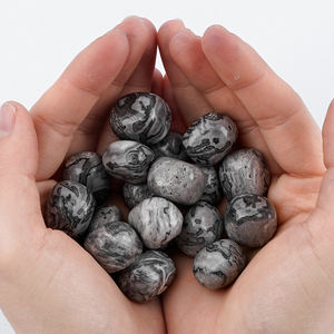 Piedra de cristal pulido de <span class=keywords><strong>Picasso</strong></span> Stone para peces curativos rodantes para paisajismo de tanques y otras artesanías de cristal - Product Image 4