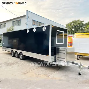 Oriental shimao Fully Equipped Square Churros Equipment Vintage Food Trailer Mobile Food Cart for sale