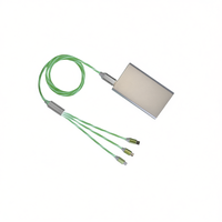 Kit d'éclairage USB moderne blanc lumineux, câble USB portable, connecteurs multiples, transfert de données, impression UV promotionnelle