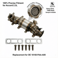 Collecteur d'échappement avec catalyseur pour Honda Accord 2.3L 1998-2002 F23A OE 18160-PAA-A00 18160-PAA-A01, ajustement direct, sans voyant d'avertissement (CEL)