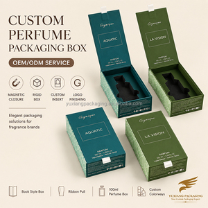 Caja de Regalo de Perfume de Cartón Vacía de Lujo Personalizada con <span class=keywords><strong>Cinta</strong></span>, Empaque Rígido para Fragancias, Directamente del Fabricante - Product Image 2