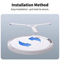 Plafonnier moderne à spectre complet TUYA WIFI LED pour bureau à domicile coloré protection des yeux ciel clair pour chambre maître