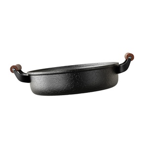 Padella Premium in Ferro Puro a Doppio Manico con Texture a Tartaruga, Adatta per Piani Cottura a Induzione, Gas, Elettrici e in Ceramica - Product Image 1