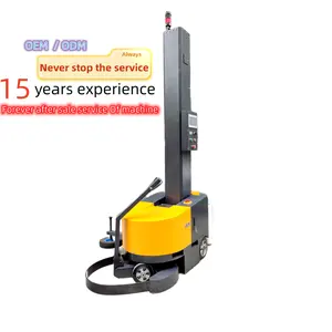 Automatic Robot Stretch Wrapping Machine Battery Charge Mobile Pallet Wrapping Machine