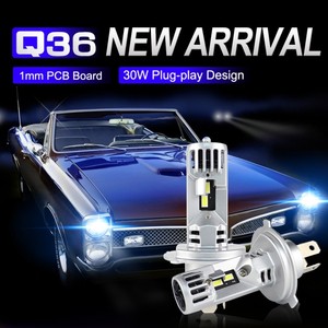 Mới nhất thiết kế Q36 bóng đèn tự động hệ thống chiếu sáng 60 Wát 6000LM xe đèn pha H4 H11 LED xe đèn pha với CANBUS - Product Image 2