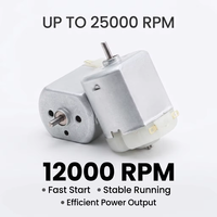 F260 微型直流电机 6V 9V 高扭矩扁平型 适用于玩具车 机器人 DIY 爱好项目 电子元件批发