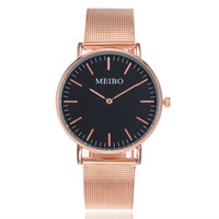Montre décontractée ultra-mince pour hommes et femmes de vente chaude sans seconde main, montre à quartz à échelle minimaliste