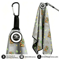 Serviette de golf en microfibre, serviette de golf personnalisée avec logo, serviette de golf magnétique personnalisée, caddie en microfibre avec aimant, Caddy Mag