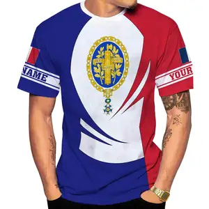 Artparel个性化法国衬衫3D法国国旗骄傲礼品t恤法国国旗衬衫男女S-5XL