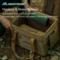 Organisateur d'équipement de plein air 36L, sac de rangement en tissu quadrillé 600D, sac de rangement tactique pour le camping avec table intégrée