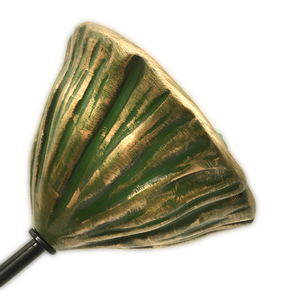 รูปปั้นเรซินลายดอกบัวขั้นสูงตามสั่งใช้สำหรับห้องโถงห้องนั่งเล่นหรือสำนักงานโรงแรมแผนกต้อนรับของตกแต่งบ้านงานฝีมือที่ทำจากโลหะ - Product Image 4