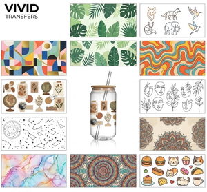 Envoltura para Vasos de 16 oz con Diseños de Animales Lindos y Variados, Personalizada, Impermeable, con Protección UV, para Impresión por Transferencia de Calor - Product Image 3