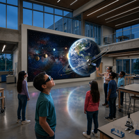 Sistema de Pantalla LED de Video para Interiores P1.8, Alta Resolución, Visualización 3D Inmersiva, para Museos de Ciencia