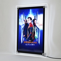 Boîte lumineuse en acrylique murale A2 A3 A4, cadre d'affichage LED super lumineux, durable, écologique, à faible coût, certifié pour la publicité