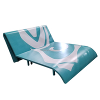Chaise longue en acier imperméable, chaise longue d'extérieur, chaise longue double en acier inoxydable 304, chaise de piscine, chaise de plage, chaise d'hôtel