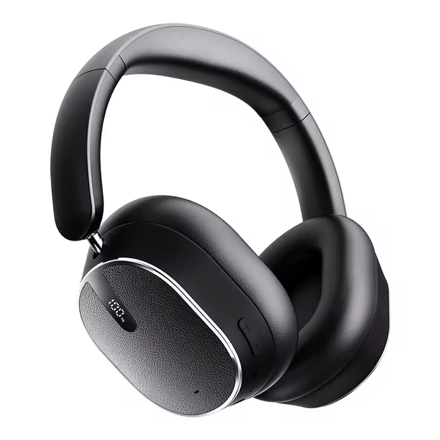 H2 Over-Ear Headphones with BT6.0 Noise Cancellation Foldable Design Digital Display Waterproof 50H Battery for Gaming & Music