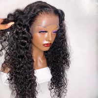 Peluca de Cabello Humano Virgen Vietnamita con Frente de Encaje HD 13x6, sin Pegamento, de 30 y 32 Pulgadas, para Mujeres Negras