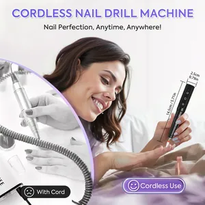 Nouvelle perceuse à ongles électrique 12000RPM, ponceuse à ongles rechargeable par USB pour vernis gel, machine de manucure sans fil à faible bruit - Product Image 6