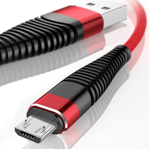Câble <span class=keywords><strong>de</strong></span> données Android Mermaid Type-C/Micro USB en nylon et coton tressé anti-casse en alliage, charge rapide 2A, 1m, vente en gros - Product Image 2