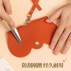 PLAYMAX Étui de rangement pour lunettes en cuir véritable imperméable, nouveau sac à bijoux, étui portable pour lunettes de soleil, protecteur élégant - Product Image 5