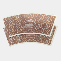 Kunden spezifisch bedrucktes gestanztes 4 Unzen/6 Unzen/8 Unzen/12 Unzen/16 Unzen Pappbecher Virgin Wood Pulp Material Beschichtet für Kaffee und Tee