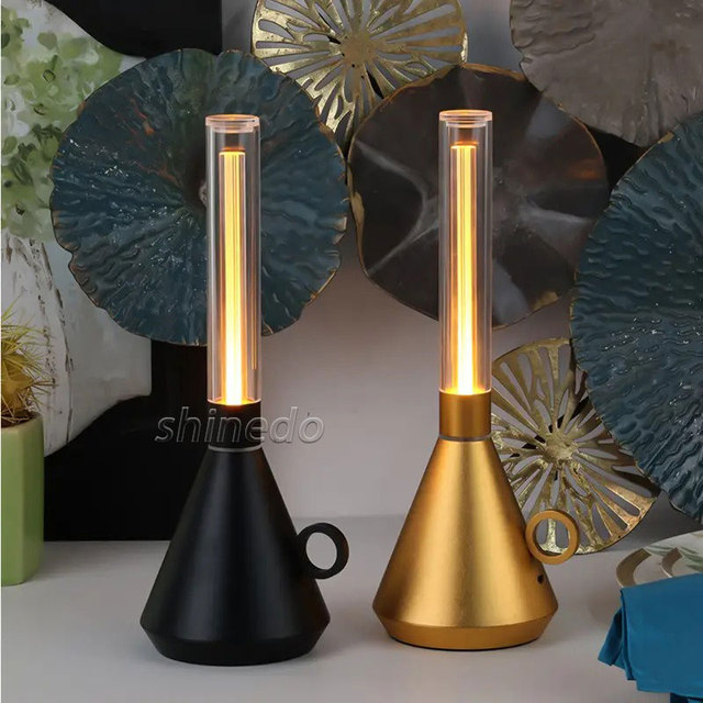 Rechargeable Table Lamp Desktop Night Light Touch Atmosphere Light USB Camping Light Outdoor Home Table Lamp