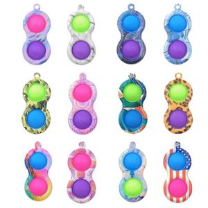 Llavero Sónico Antiestrés Bestseller con Diseño de Ratón, Colores Azul/Rosa/Verde, Divertido Colgante de Burbujas para Dedos - Product Image 4