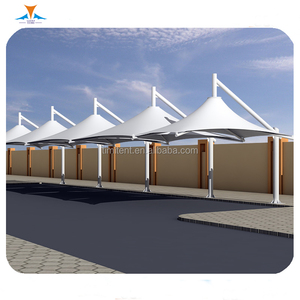 Pare-soleil <span class=keywords><strong>de</strong></span> <span class=keywords><strong>garage</strong></span> pré-assemblée, construction <span class=keywords><strong>de</strong></span> <span class=keywords><strong>jardin</strong></span>, structure à membrane en acier, ombrage pour voiture, <span class=keywords><strong>abri</strong></span> <span class=keywords><strong>de</strong></span> stationnement - Product Image 6