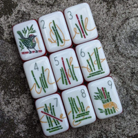 Juego de Mahjong Americano de Lujo, Elegante y Plegable, de Acrílico Naranja de 4 Capas, 160 Fichas, Entretenimiento, Personalizado, Venta al por Mayor y al Detal