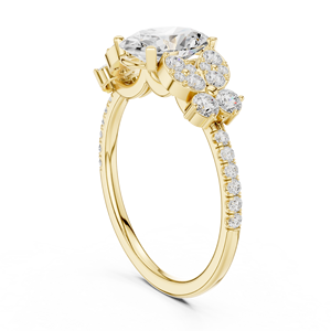 Anillo de Diamantes Moderno de 14Kt, 18Kt y 22Kt, Creados en Laboratorio, para Mujer, Chapado en Rodio, Elegante, para Boda, Compromiso, Joyería Nupcial - Product Image 5