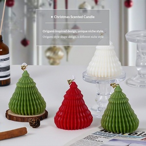 Bougie décorative artisanale <span class=keywords><strong>spirale</strong></span> petite et charmante, parfumée à la cire végétale, populaire et exquise, pour cadeau de Noël - Product Image 3