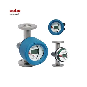 New Digital Lcd Display Área Variável Medidor De Fluxo De Metal Tubo Float Flowmeter Rotâmetro Para Oxigênio