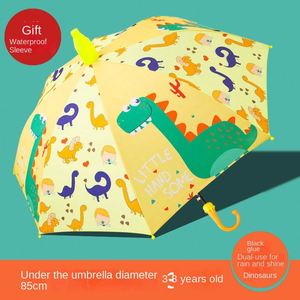 Parapluie de Pluie et de Soleil Moderne et Mignon, Double Usage, avec Étui Imperméable en Caoutchouc Noir, Logo Personnalisé, pour Étudiants du Primaire, Vente en Gros, en Alliage - Product Image 3