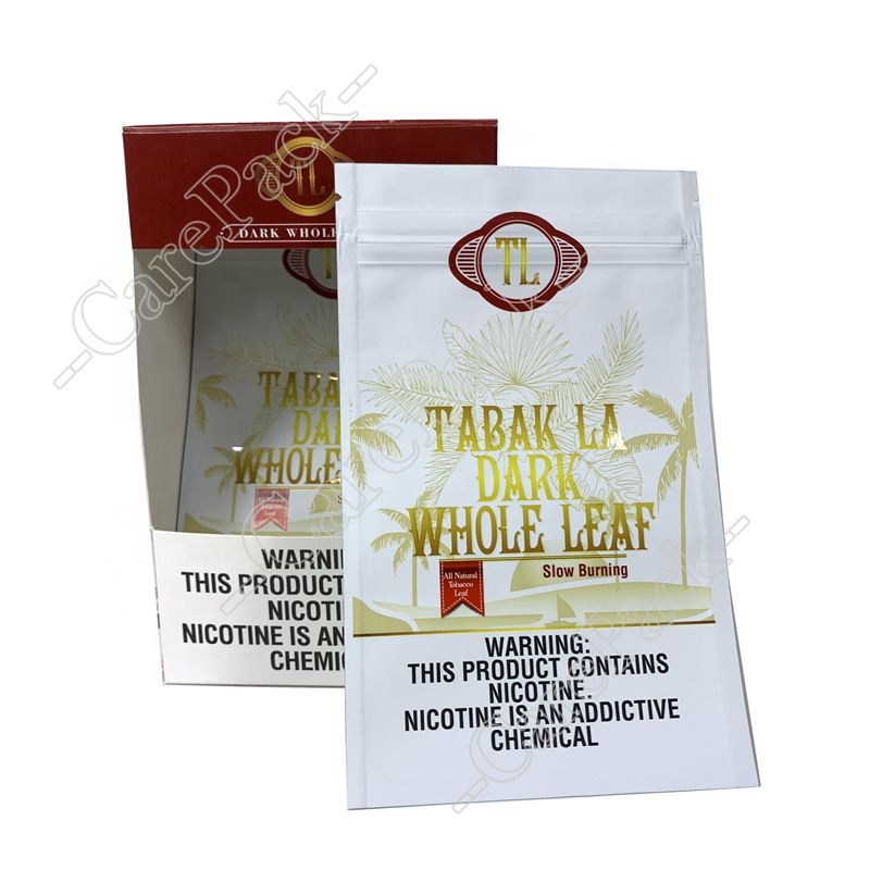 Custom Printing Bottom Self-locked Complete Set Display Tobacco Fronto Whole Leaf Hemp Wrap Box Packaging