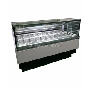 Different capacity cold showcase ice cream display ice cream popsicle display case