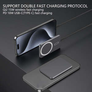 סיטונאי חשמל מגנטי סופר רזה בנק חשמל אלחוטי נייד <span class=keywords><strong>10000</strong></span> חיצוני - Product Image 5