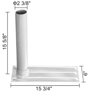 JH-Mech Used For Concrete Parasol Marble Outdoor Beach Shade Outdoor Garden Flag Pole Stands Table Flag Base