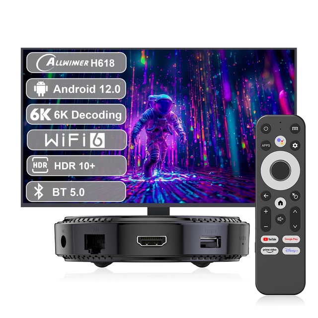 IHOMEMIX 2023 New TV BOX HK1 RBOX H8 4K Allwinner H618 16GB Media Player Set Top Box HK1RBOX