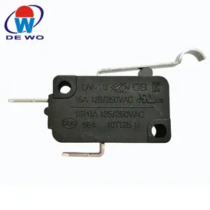 UL Certificate Micro Switch With Roller Lever SPST -40T125 Electronic Dc On Off Micro Switch