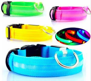 Led Hunde halsband Batterie Blinklicht Haustier halsband Verstellbares LED Hunde halsband - Product Image 1