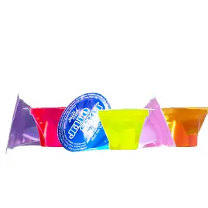 Grape Flavored Fruit Cocktails with Clear Vodka Vodka Jello Shot in Bulk Packaged in Bags and Bottles