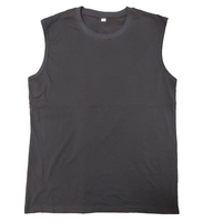 Oversize sin mangas YKH tela de algodón de alta calidad 180GSM logotipo personalizado deportes 100% algodón hombres personalizado pulóver chaleco