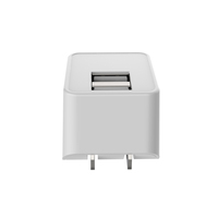 Taille compacte US 12W chargeur mural double prise USB pliante adaptateur secteur Mobile pour iPhone Android ETL FCC VI Certification