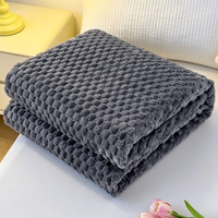 Plaids de qualité supérieure en polyester tricoté, taille king, en polaire, pour unisexe, vente en gros