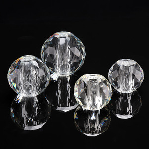 Lampe de table en cristal de luxe, lustre en cristal, verre de cristal facetté, <span class=keywords><strong>boule</strong></span> en verre de cristal avec trou - Product Image 5