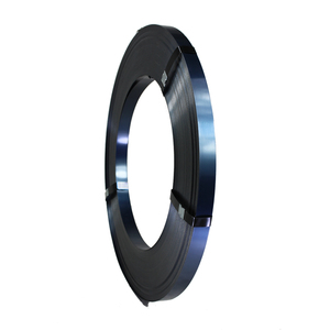 3/4 reggiante in acciaio Q235 0.5*16mm resistenza alla trazione 800-850Mpa verniciato in acciaio nero nastro metallico - Product Image 2